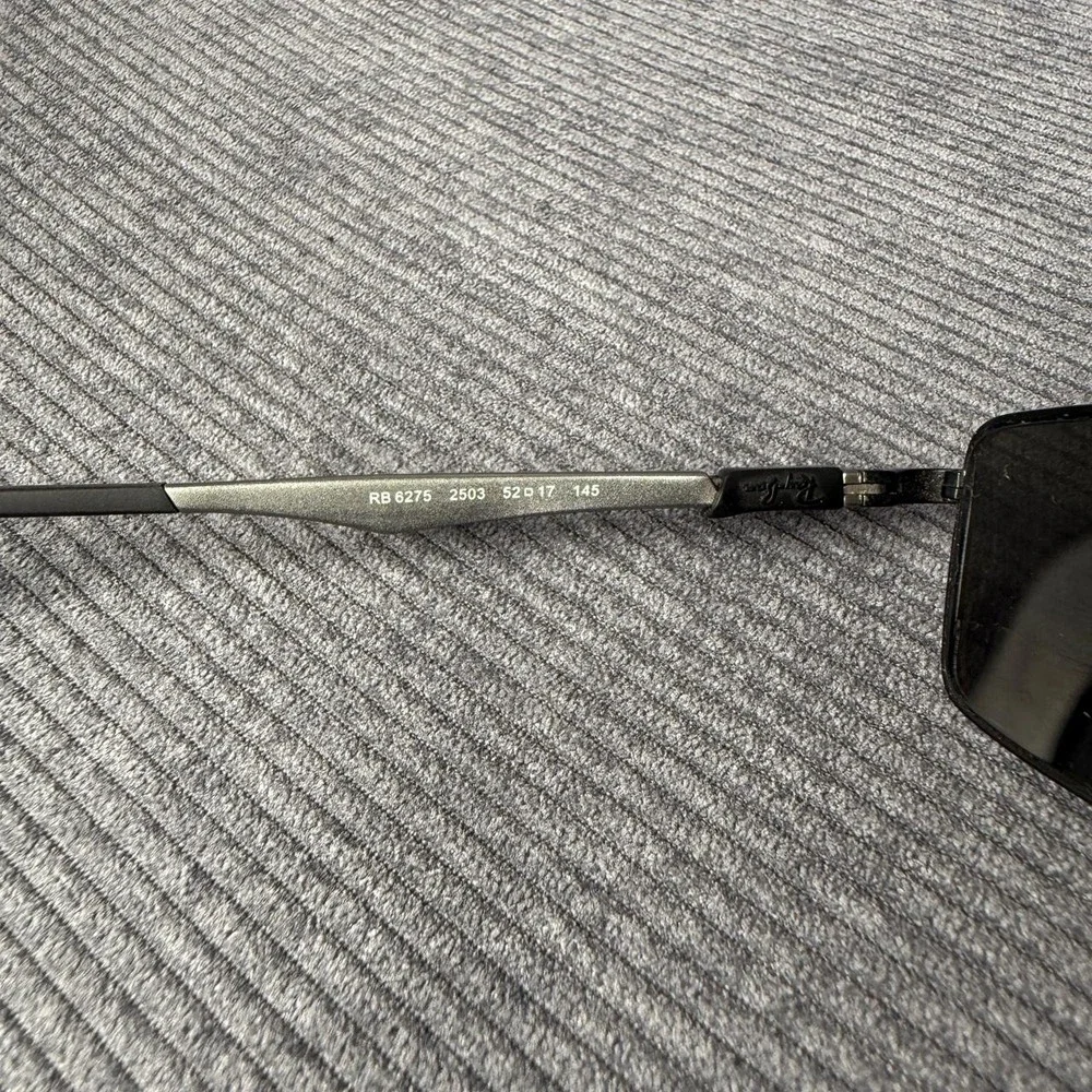 Ray Ban Eyeglasses, grey lenses, RB 6275 2503, 54-17-145, Black